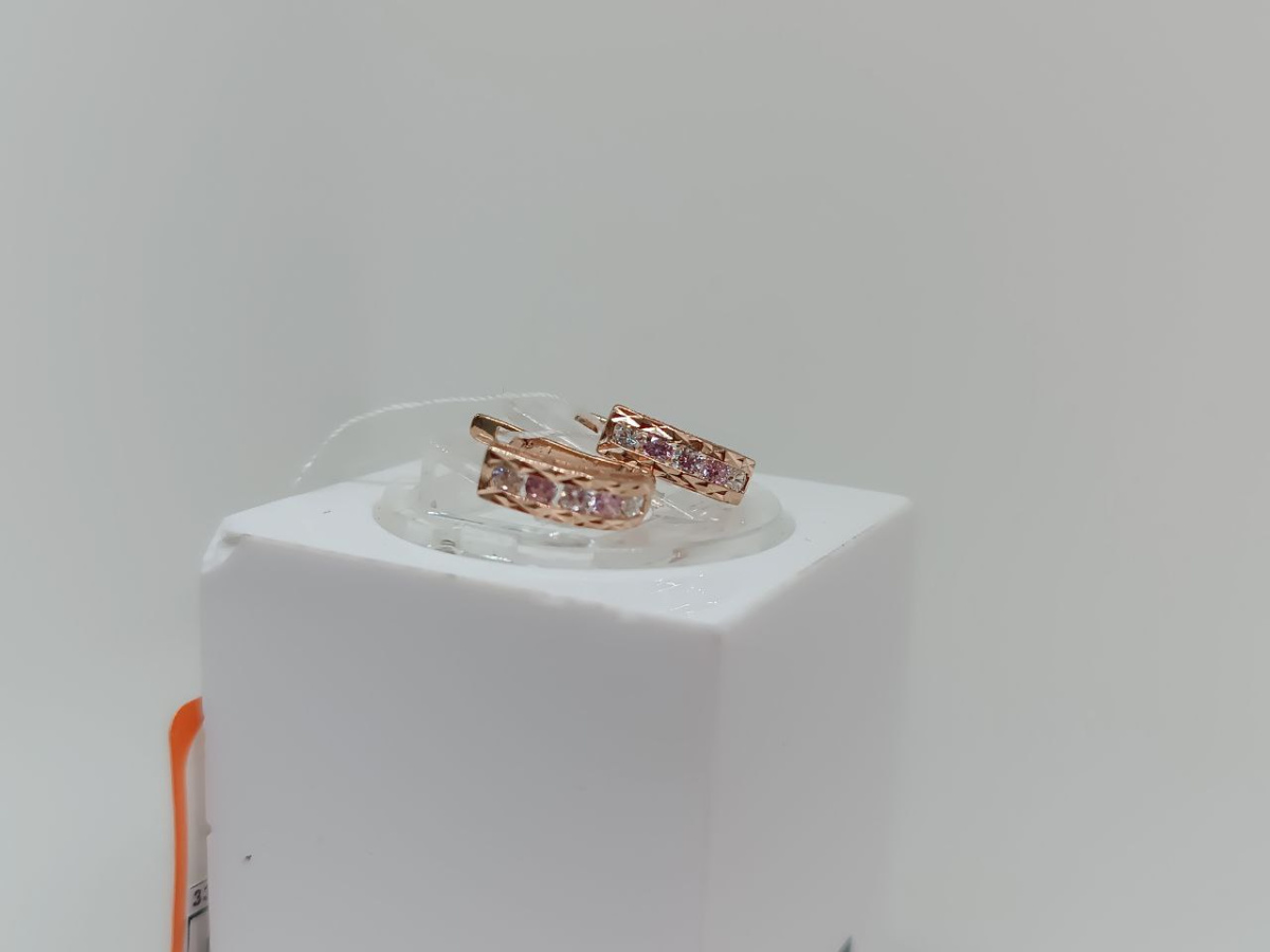СКМИ585 СЕРЬГИ С КАМНЯМИ (Au 585)