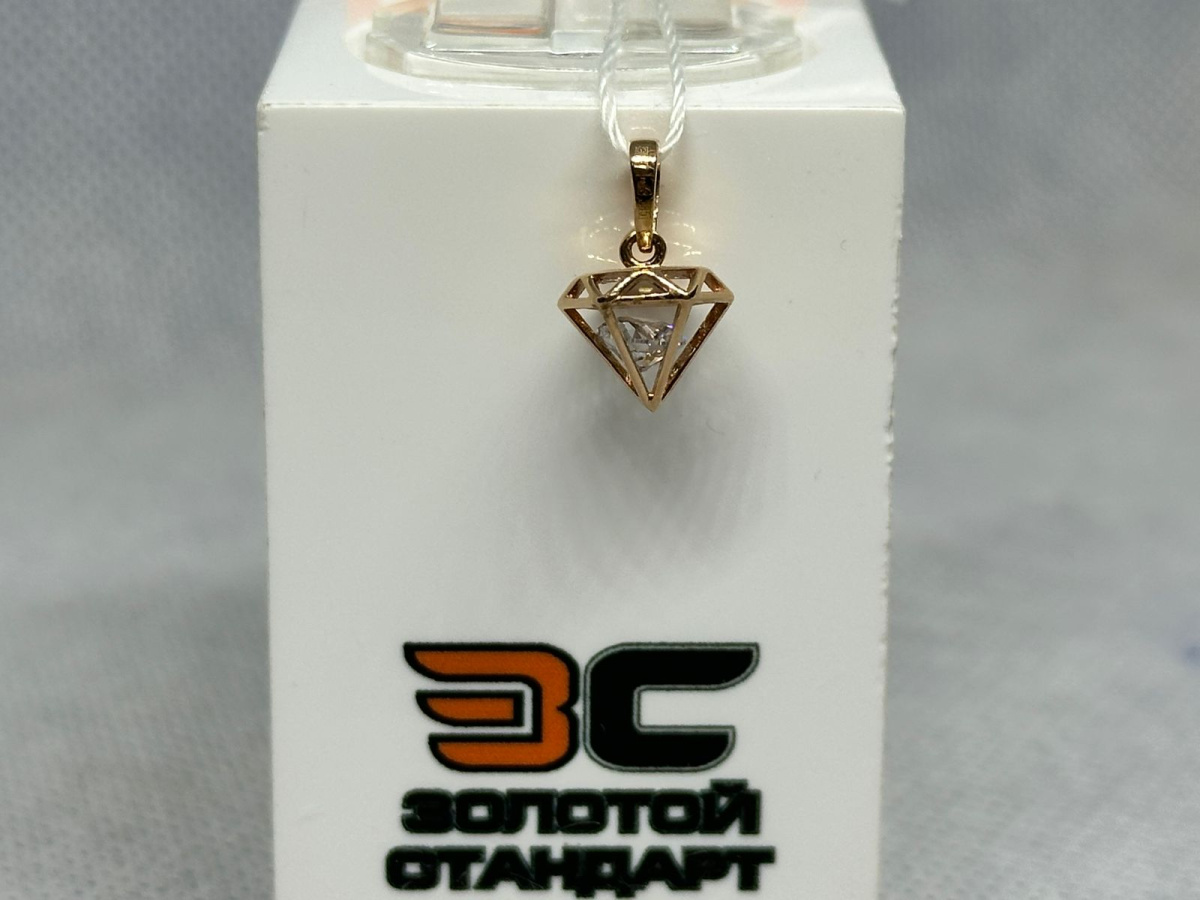 ПОДКМ585 ПОДВЕСКА С КАМНЕМ (Au 585)