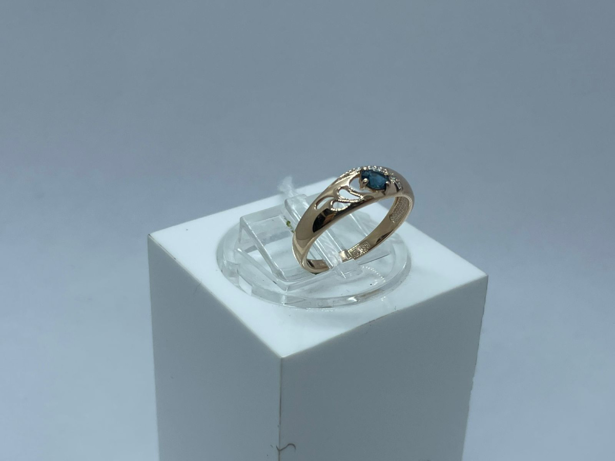 КОЛКМИ585 КОЛЬЦО С КАМНЯМИ (Au 585)