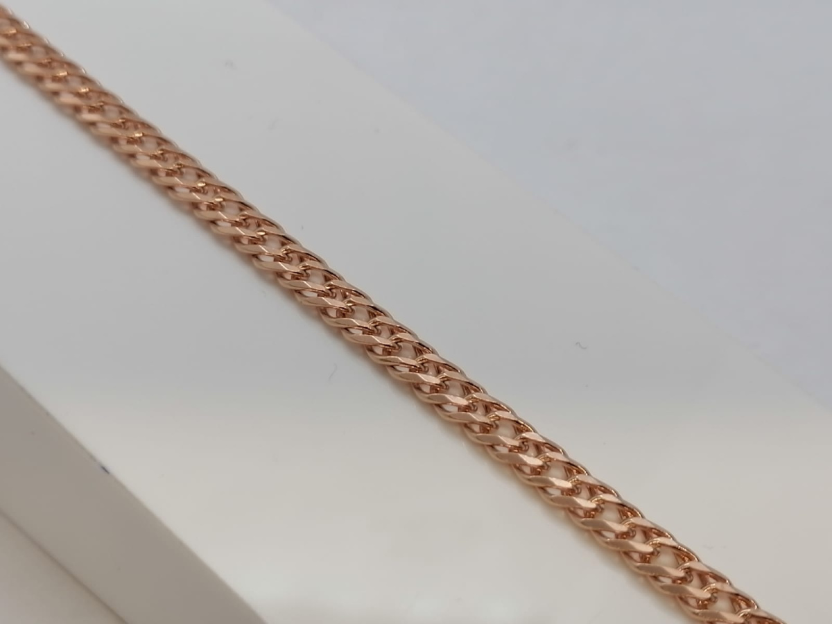 БРАСЛЕТ ПОЛНОВЕСНЫЙ Ромб двойной Au 585