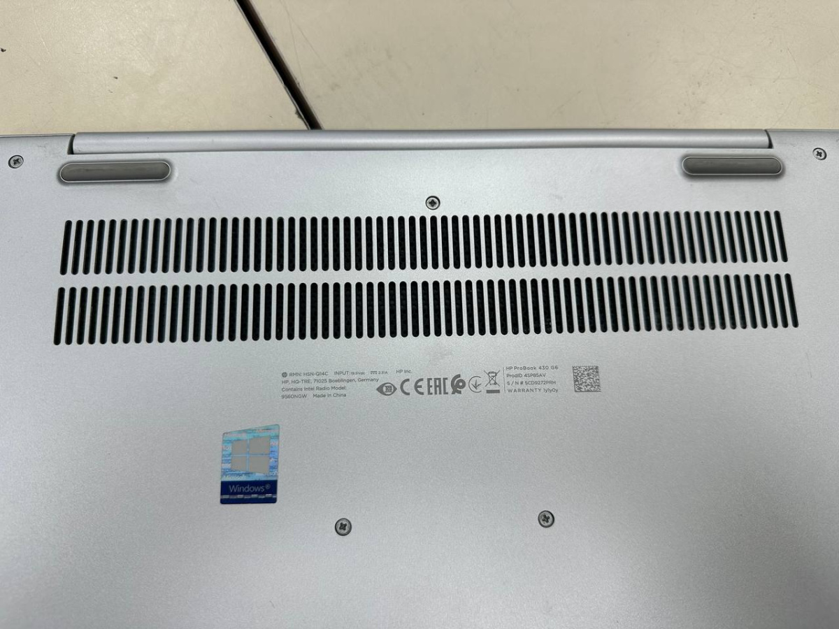 Ноутбук HP; Core i5-8265U, Intel UHD Graphics 620, 16 Гб, 256 Гб, Нет