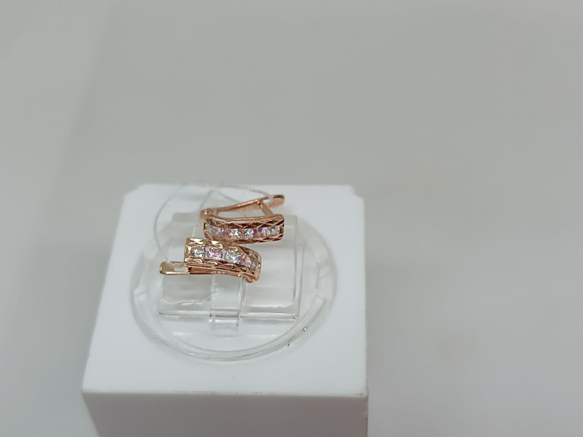 СКМИ585 СЕРЬГИ С КАМНЯМИ (Au 585)