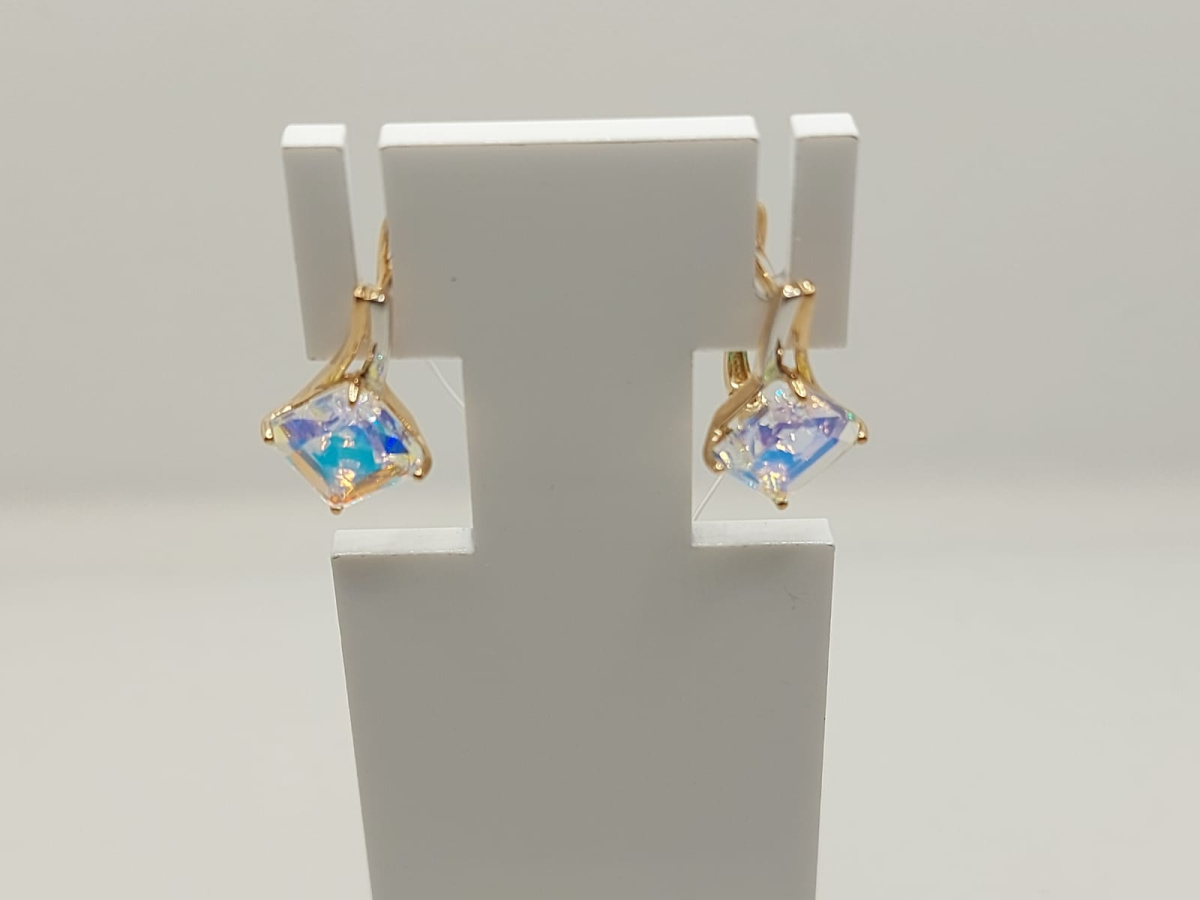 СЕРЬГИ С КАМНЕМ (Au 585)