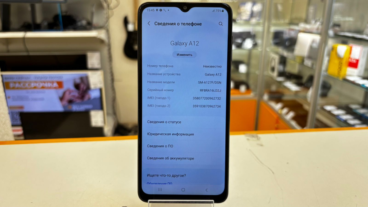 Смартфон Samsung Galaxy A12 4/128