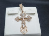 ПОДВЕСКА КРЕСТ С КАМНЕМ (Au 585)