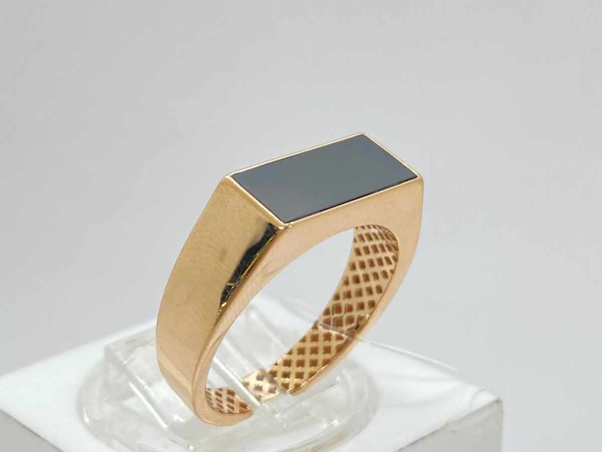 КОЛЬЦО ПЕЧАТКА с камнем (Au 585)