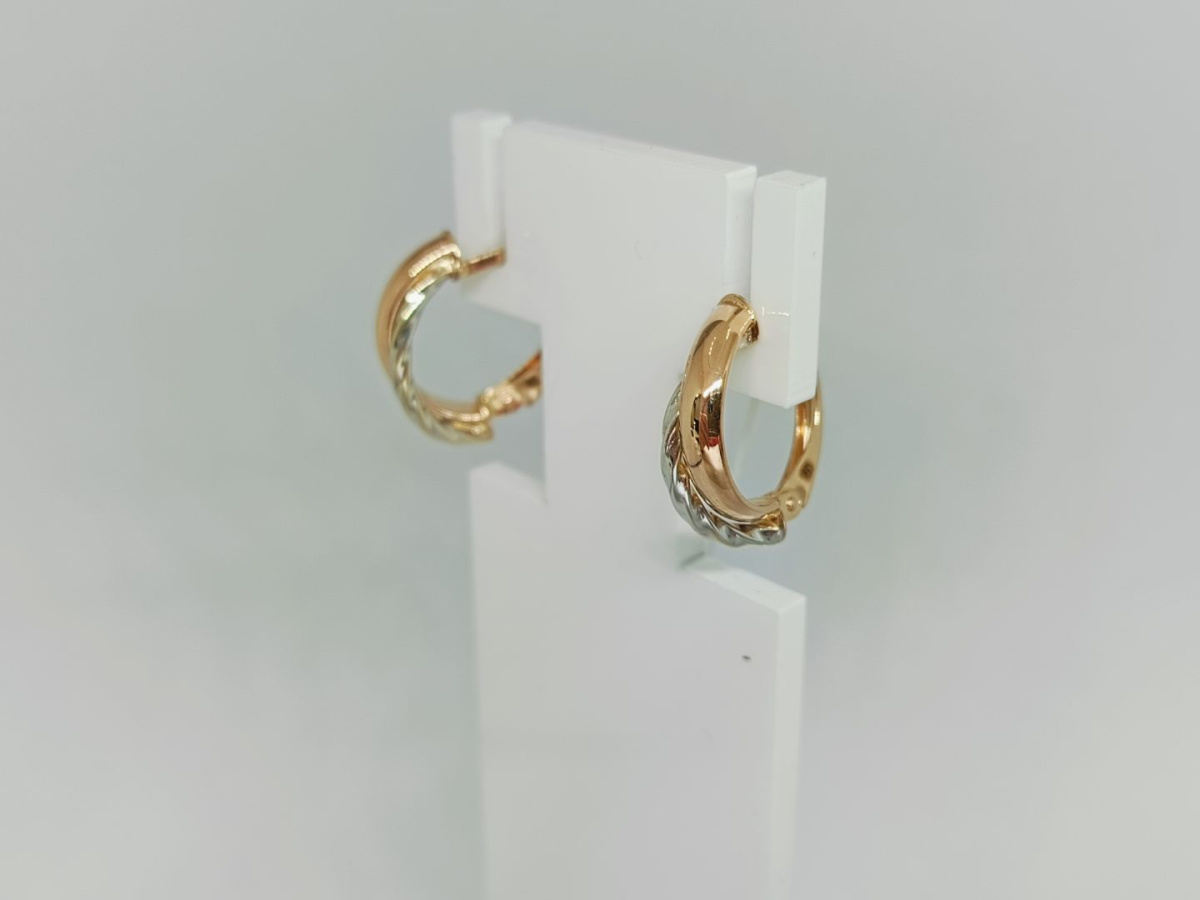 СЕРЬГИ БЕЗ КАМНЯ (Au 585)