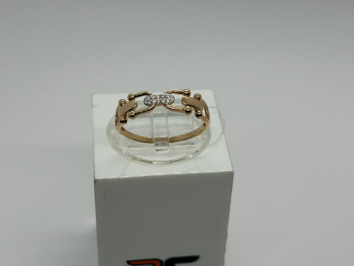 КОЛЬЦО С КАМНЯМИ (Au 585)