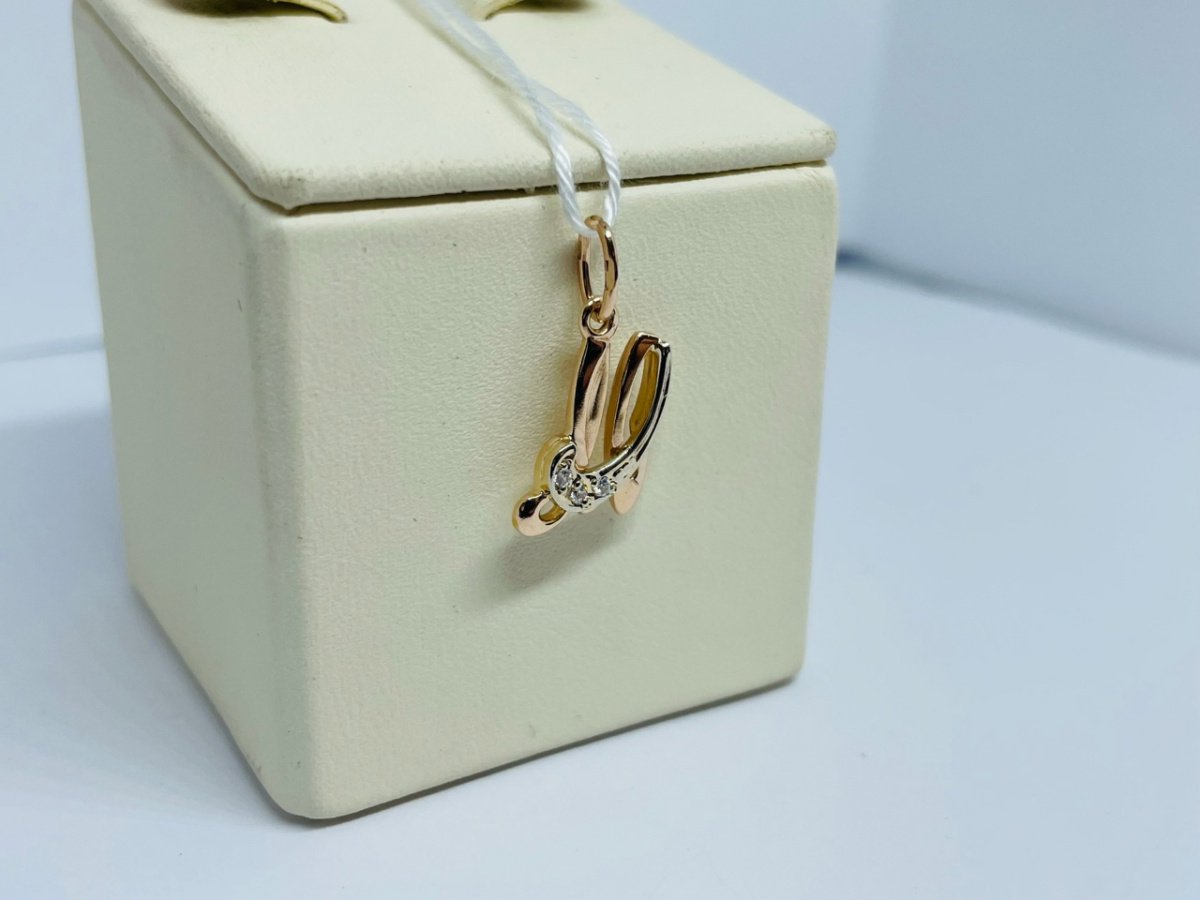 ПОДКМИ585 ПОДВЕСКА С КАМНЯМИ (Au 585)