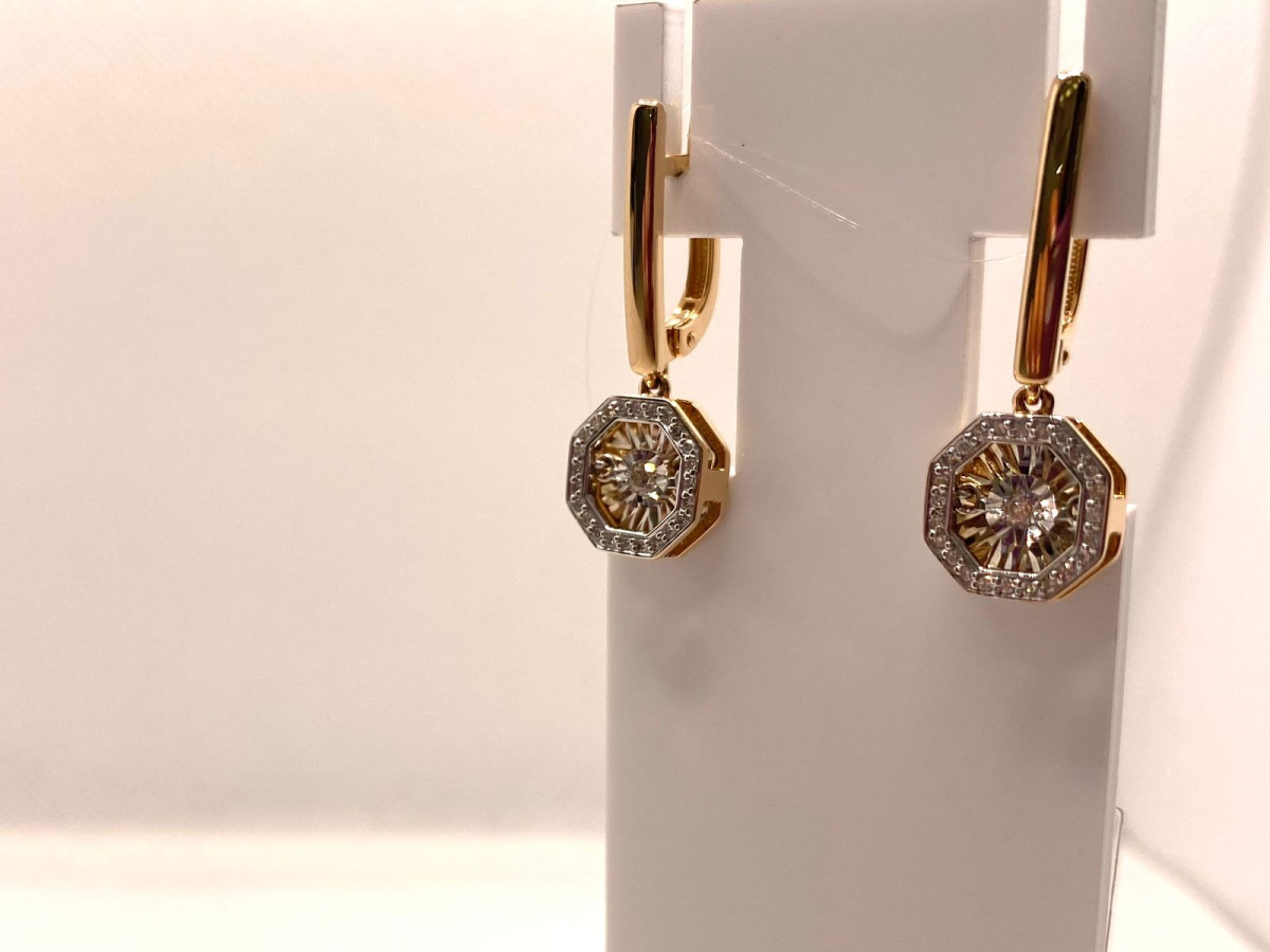 СЕРЬГИ БРИЛЛИАНТ (Au 585)