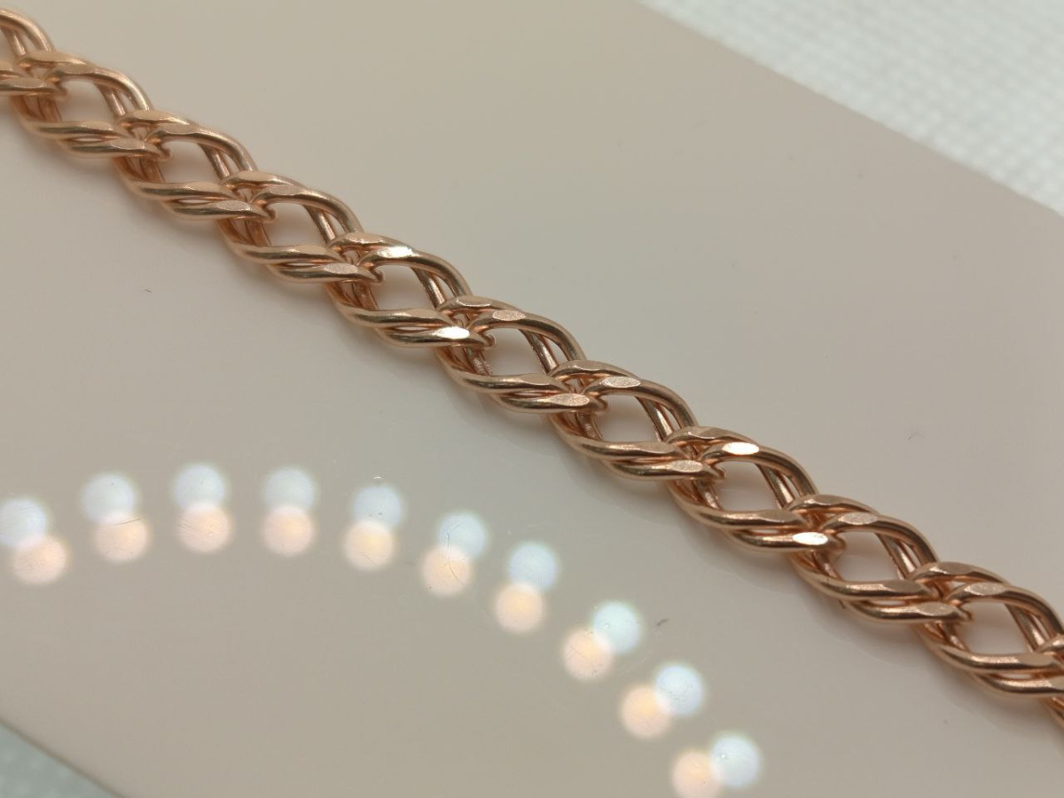 НБ 12-076ПГ БРАСЛЕТ ПУСТОТЕЛЫЙ (Au 585)