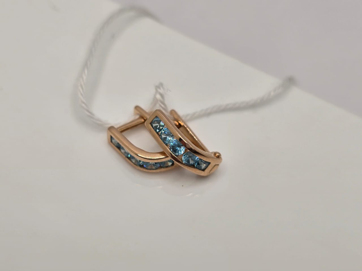 СЕРЬГИ С КАМНЯМИ (Au 585)