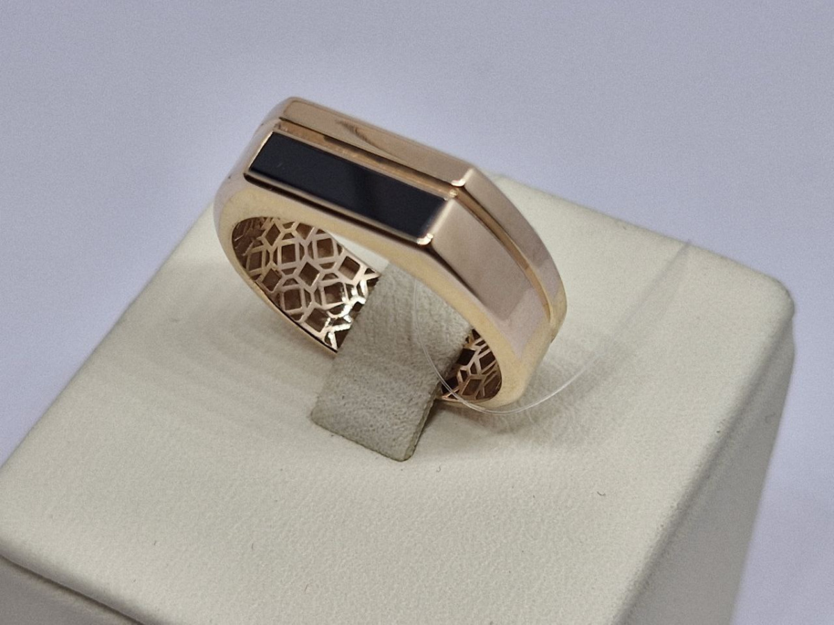 КОЛЬЦО ПЕЧАТКА с камнем (Au 585)