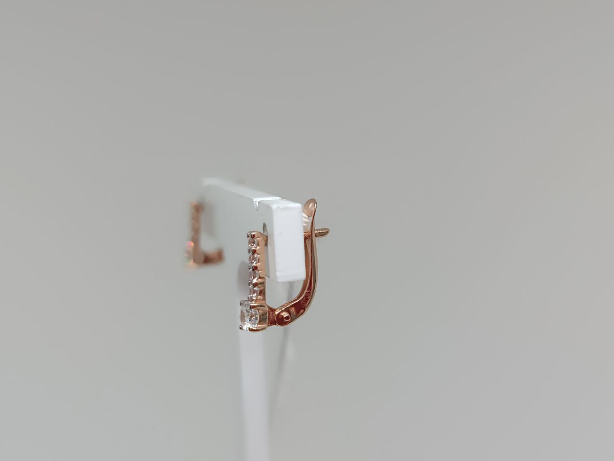 СКМИ585 СЕРЬГИ С КАМНЯМИ (Au 585)