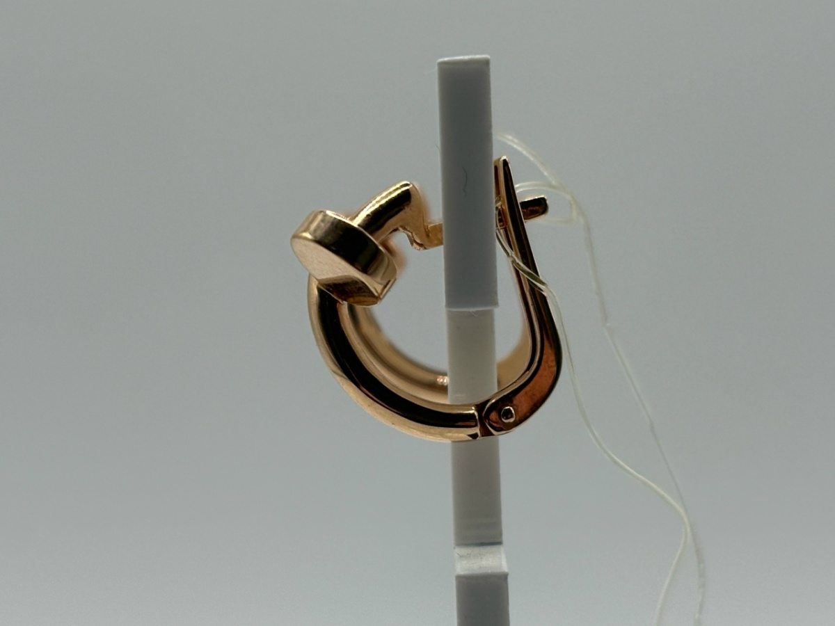 120330 СЕРЬГИ БЕЗ КАМНЯ (Au 585)