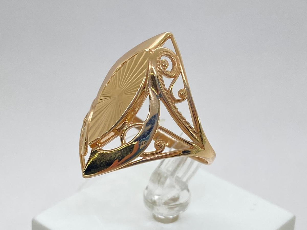 4092а КОЛЬЦО БЕЗ КАМНЯ (Au 585)