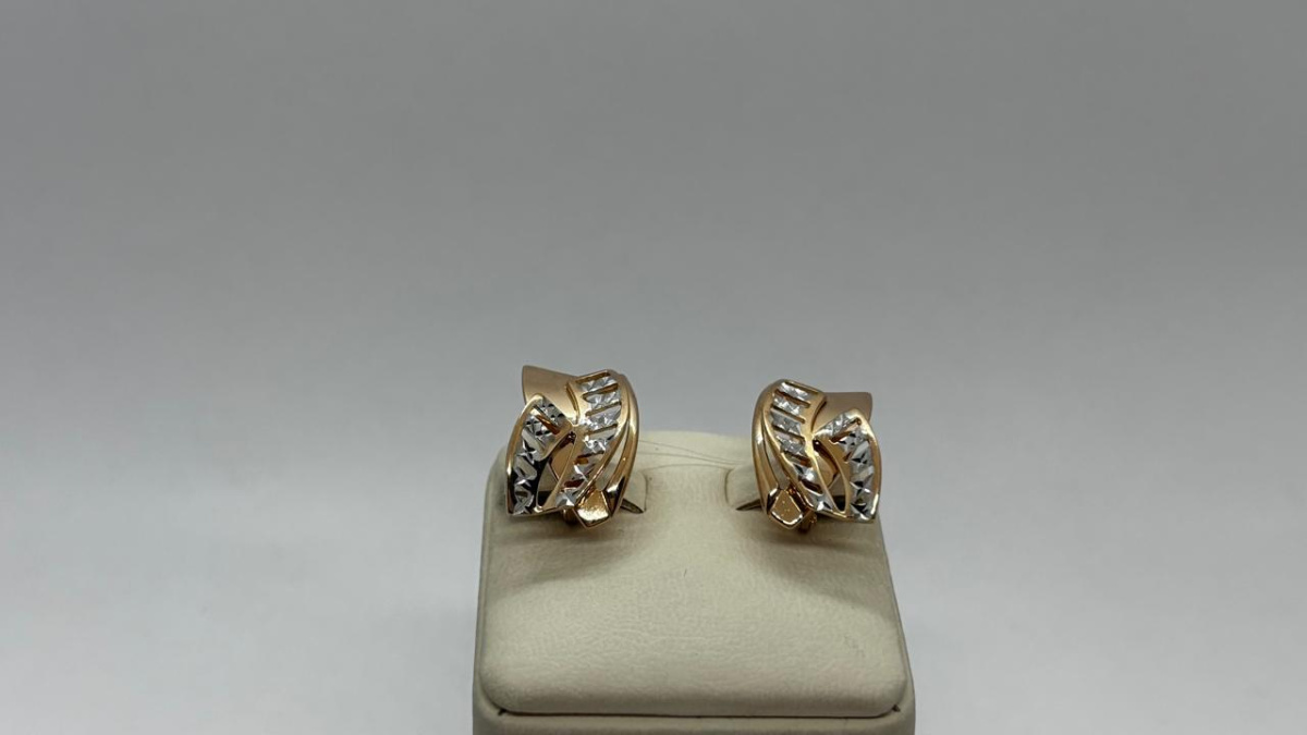 СЕРЬГИ БЕЗ КАМНЯ (Au 585)