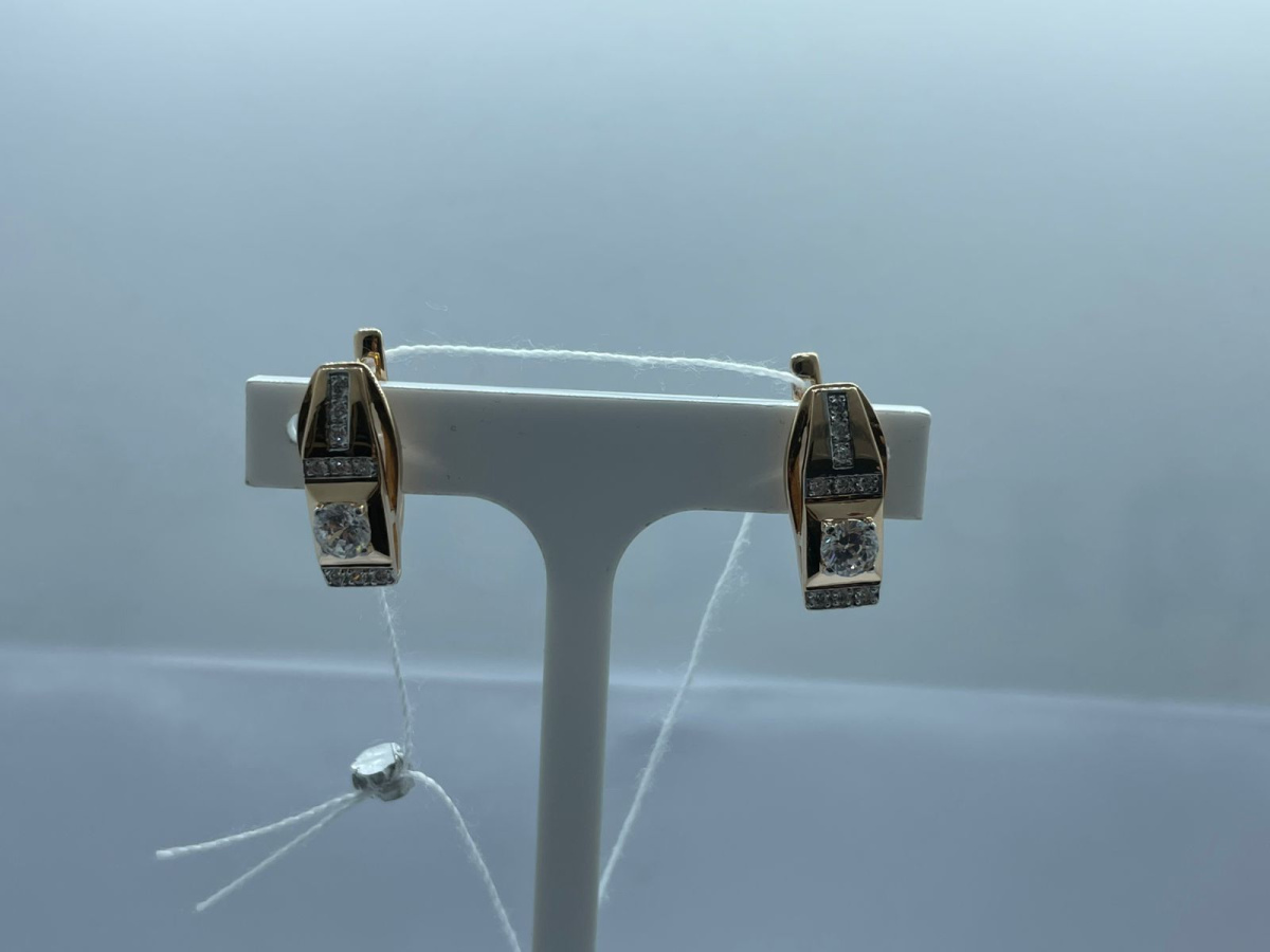 СЕРЬГИ С КАМНЯМИ (Au 585)