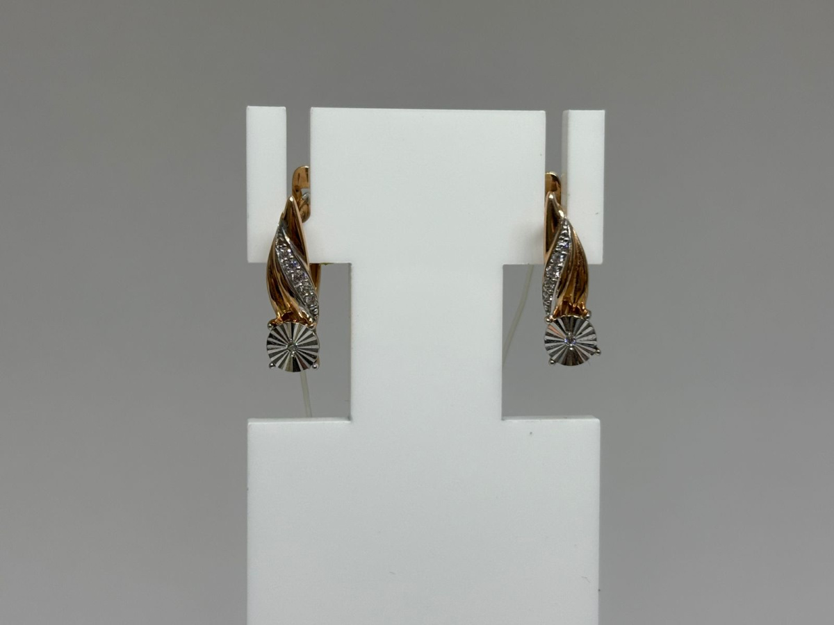 СЕРЬГИ С КАМНЯМИ (Au 585)