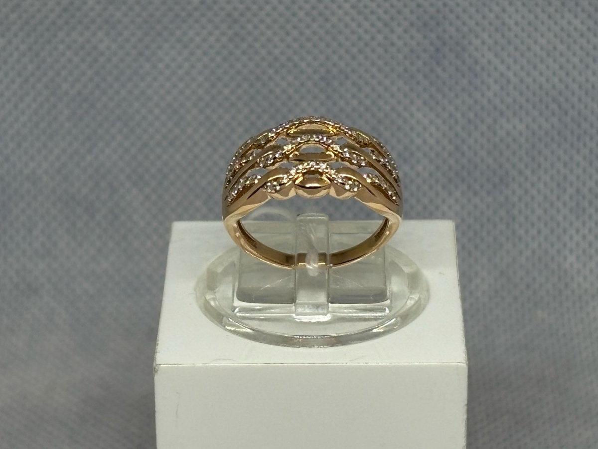 КОЛКМИ585 КОЛЬЦО С КАМНЯМИ (Au 585)