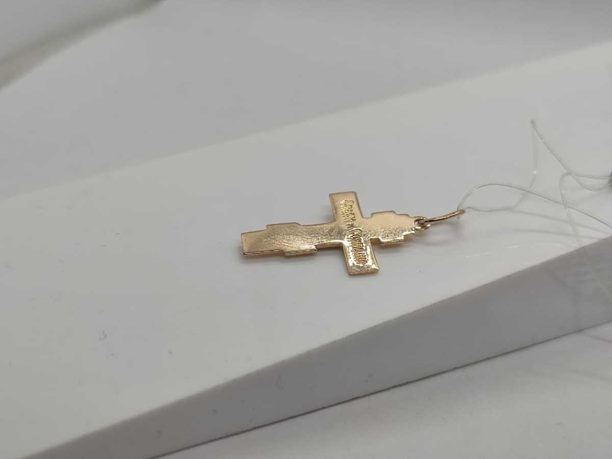 ПОДВЕСКА КРЕСТ без камня (Au 585)