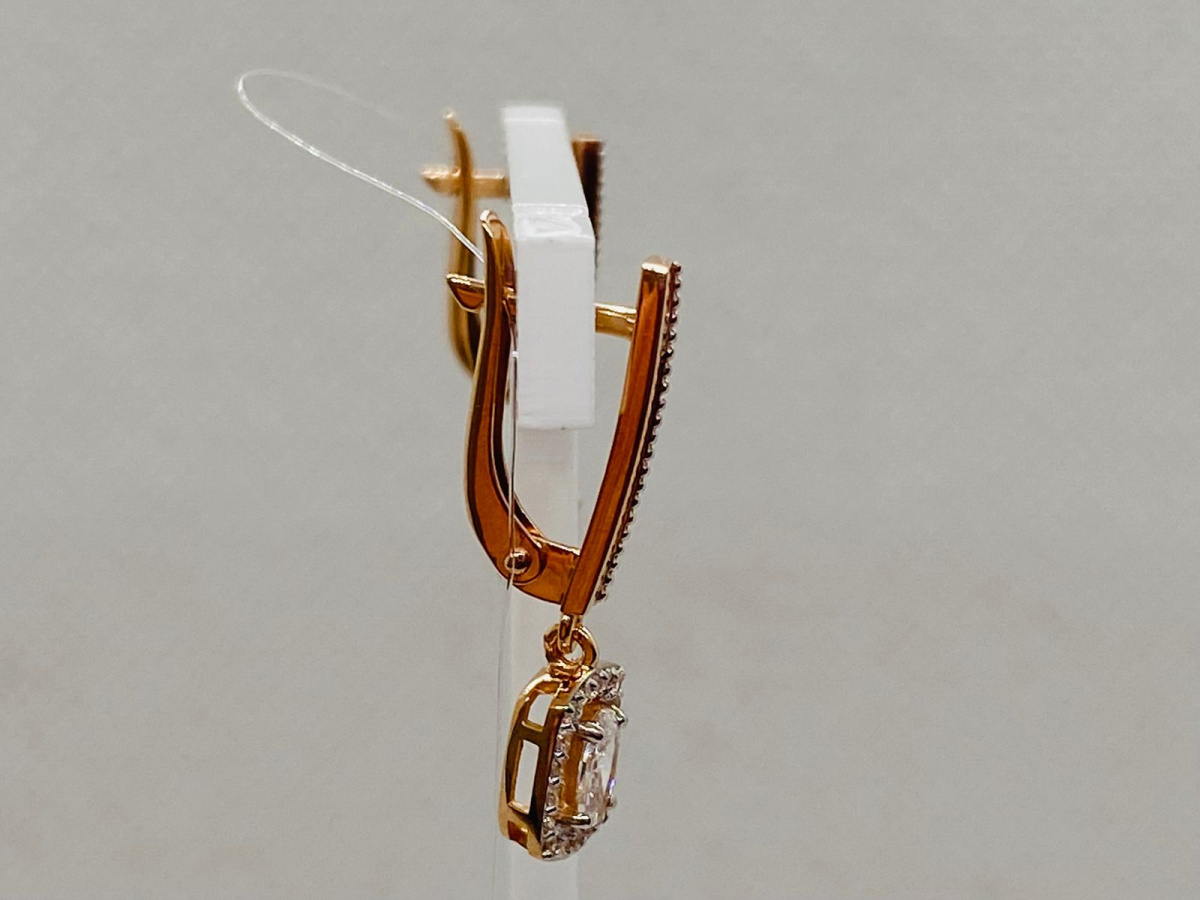 СЕРЬГИ С КАМНЯМИ (Au 585)