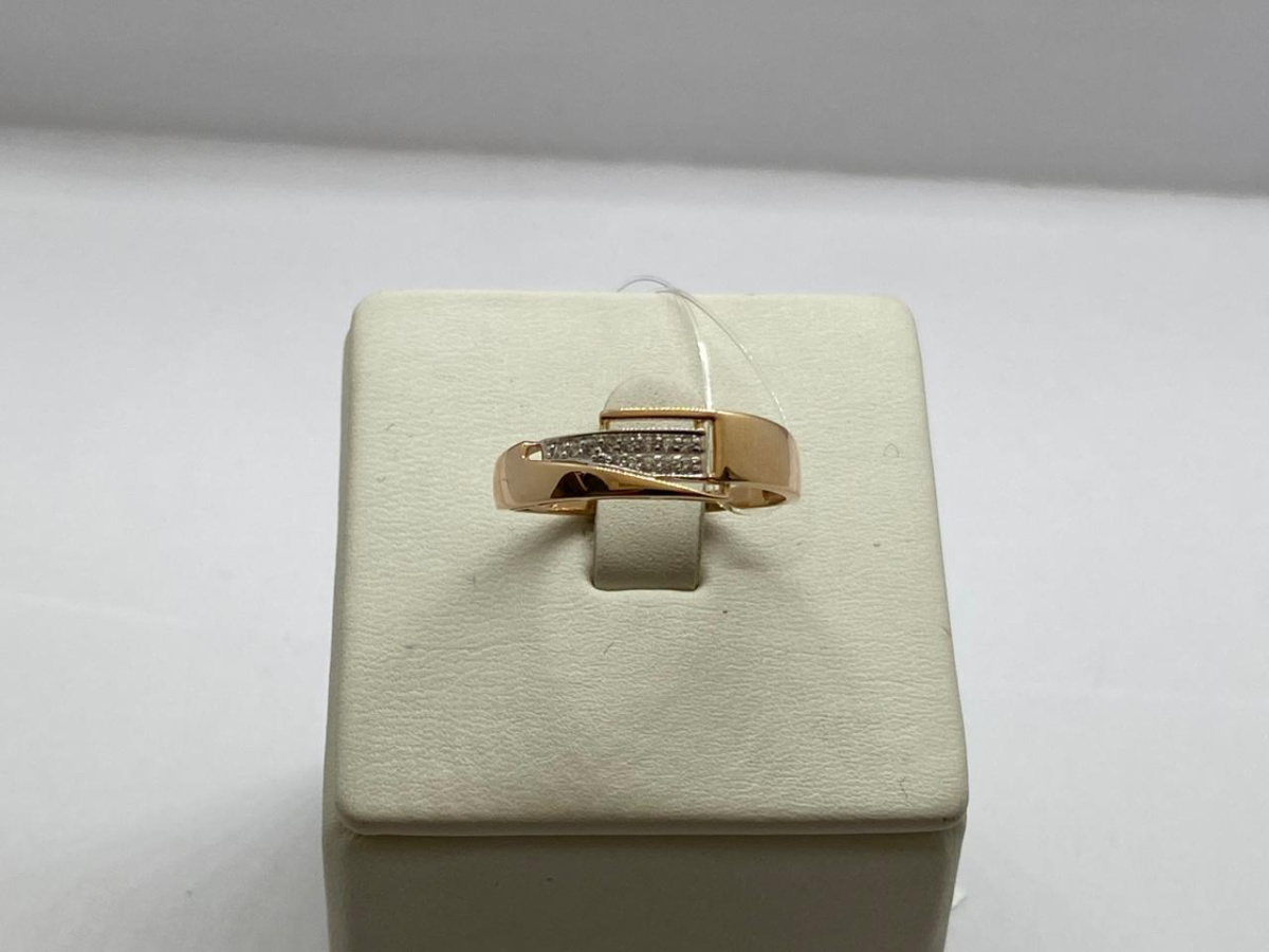 КОЛЬЦО С КАМНЯМИ (Au 585)