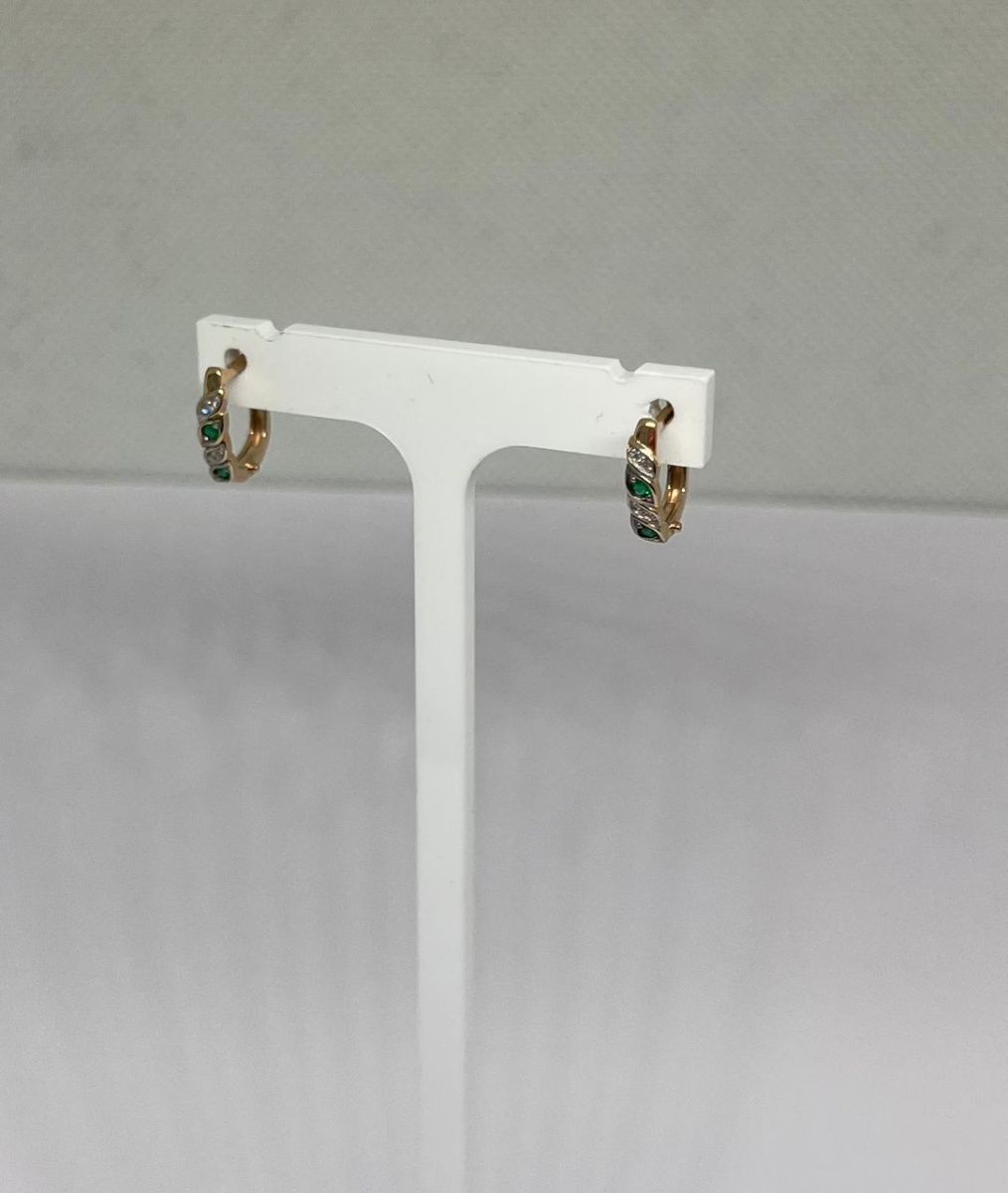 СЕРЬГИ С КАМНЯМИ (Au 585)