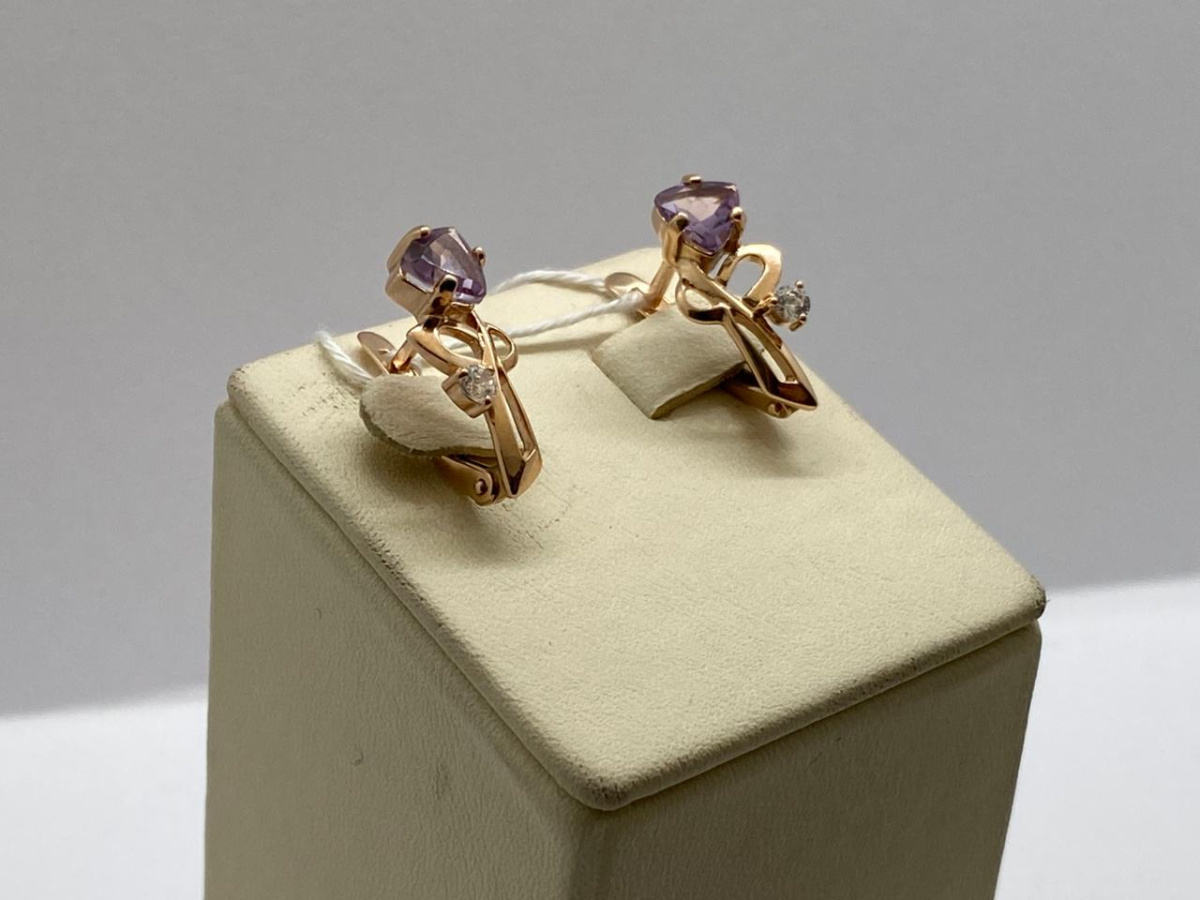 СЕРЬГИ С КАМНЯМИ (Au 585)