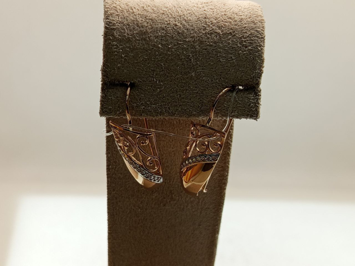 СЕРЬГИ С КАМНЯМИ (Au 585)