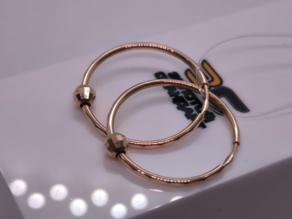 СЕРЬГИ КОНГО без камня (Au 585)