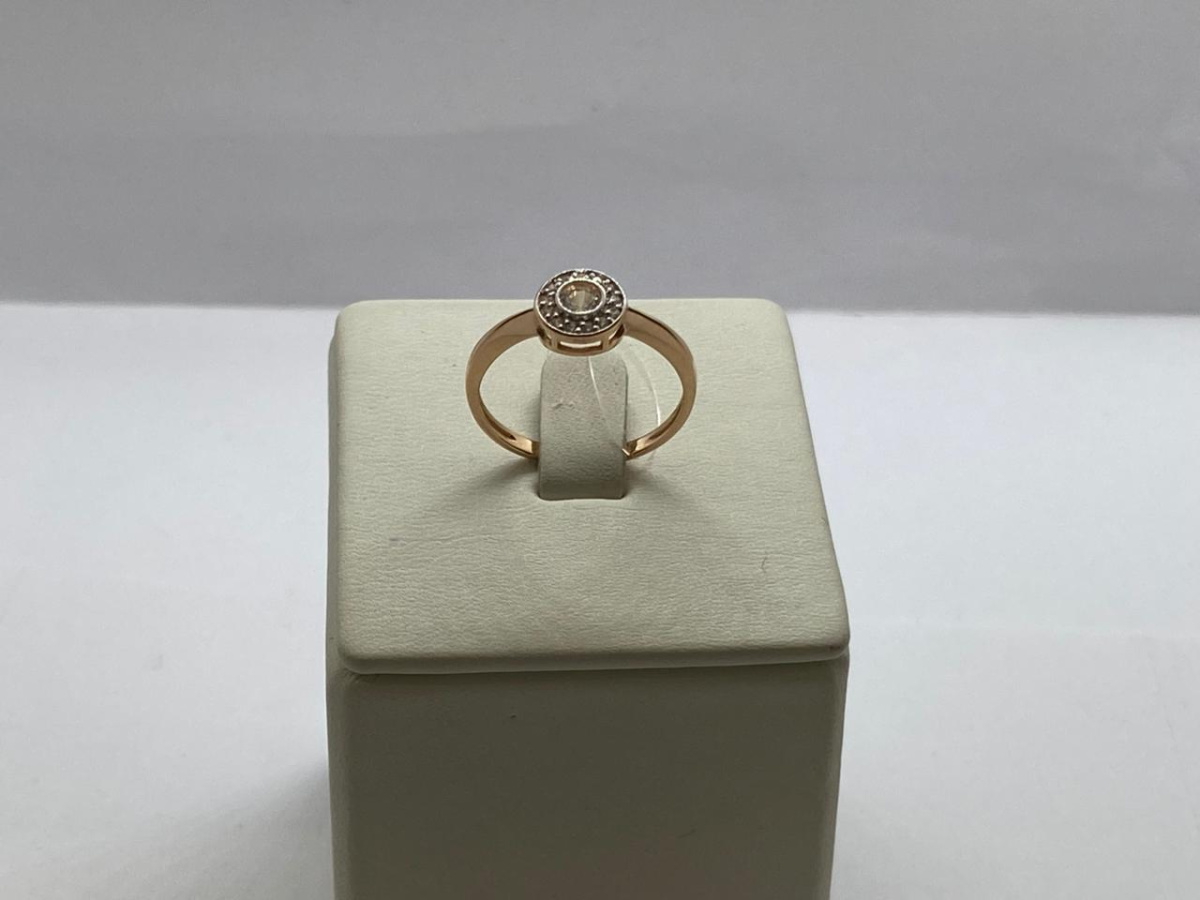 КОЛЬЦО С КАМНЯМИ (Au 585)