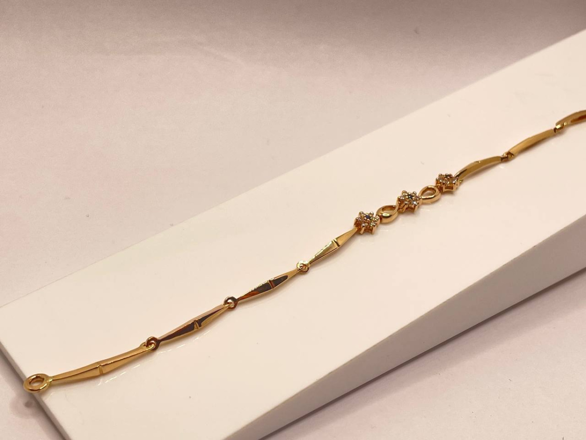 БРАСЛЕТ С КАМНЯМИ (Au 585)