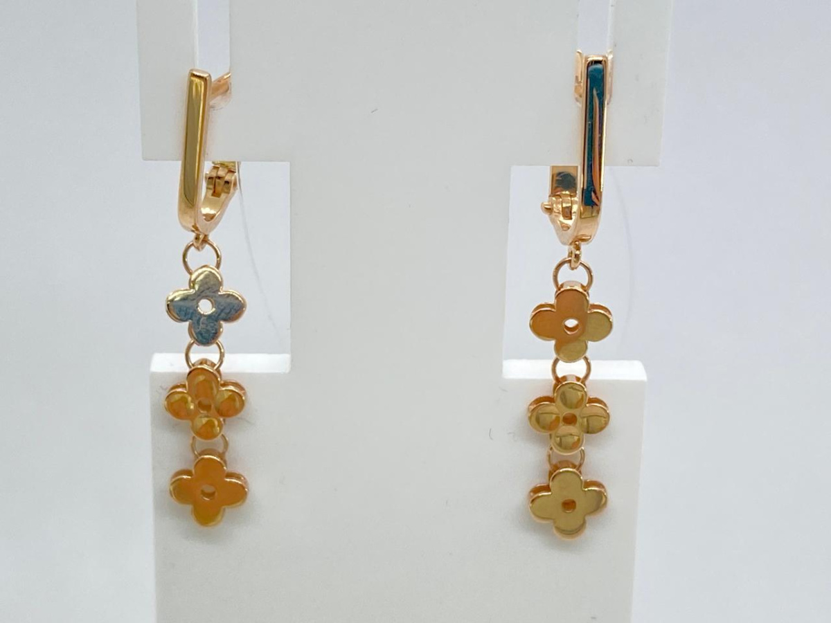 СЕРЬГИ БЕЗ КАМНЯ (Au 585)