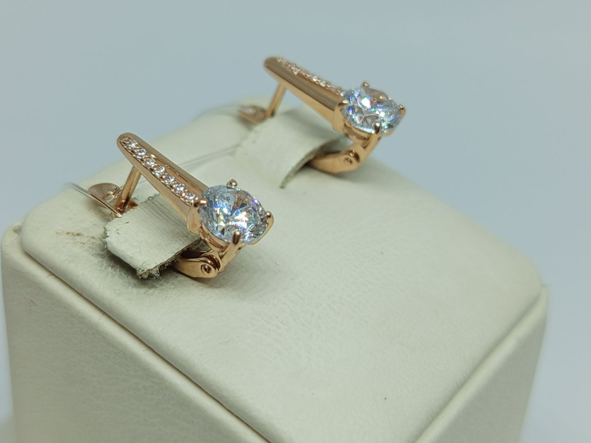 СЕРЬГИ С КАМНЯМИ (Au 585)