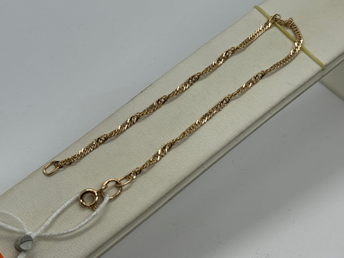 БРАСЛЕТ ПУСТОТЕЛЫЙ Сингапур Au 585