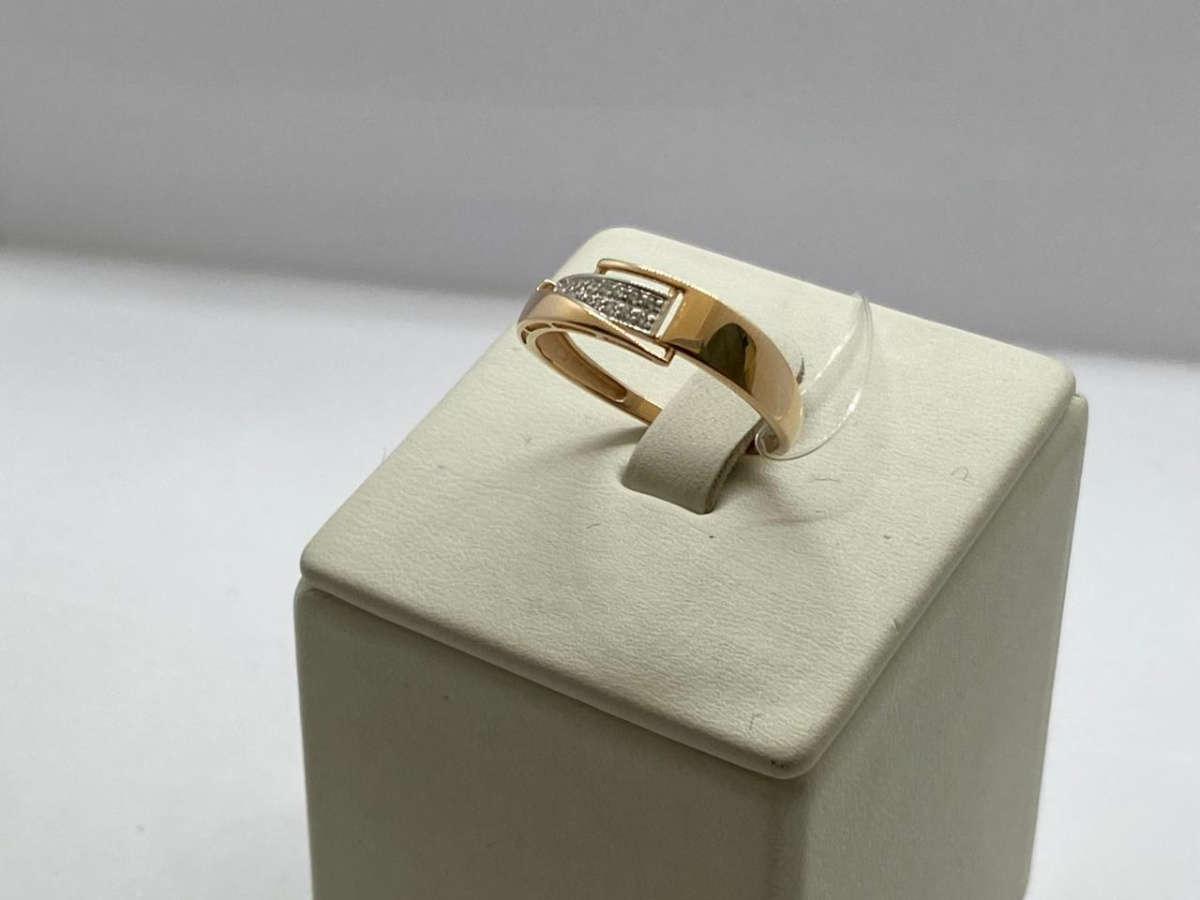 КОЛЬЦО С КАМНЯМИ (Au 585)