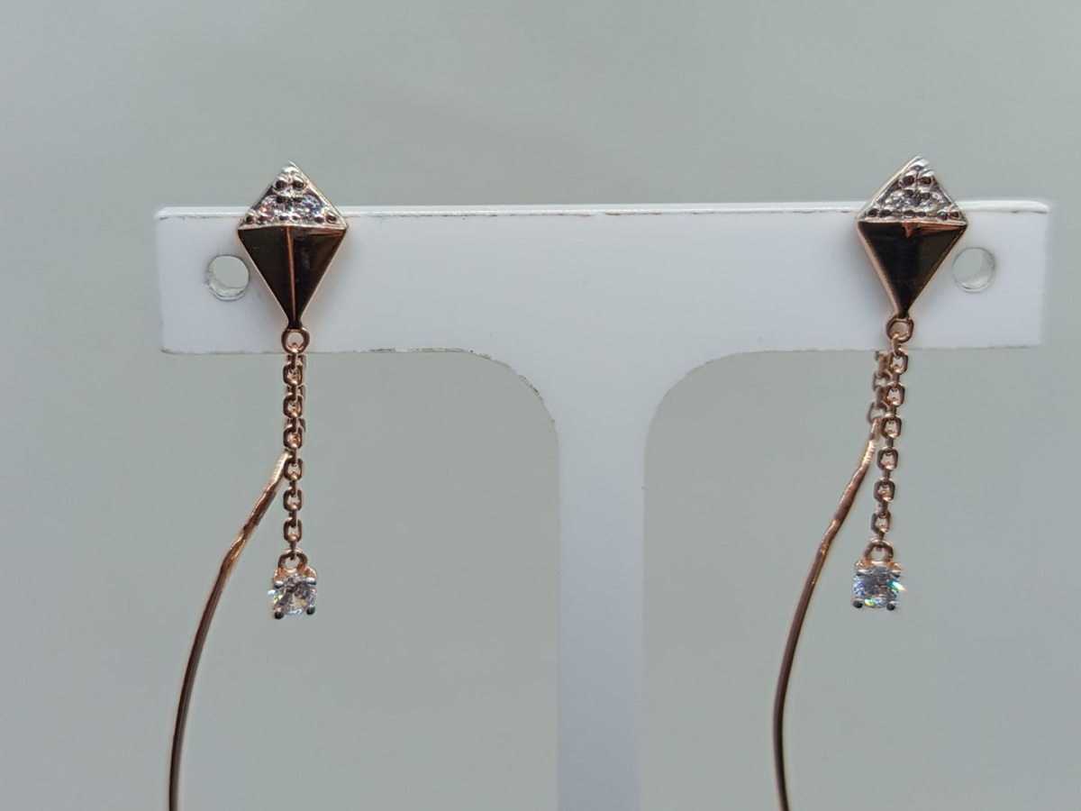 СЕРЬГИ С КАМНЯМИ (Au 585)