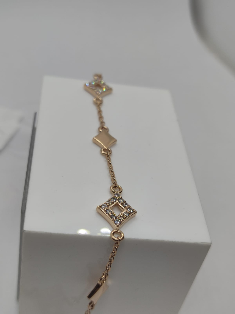 БРАСЛЕТ ФАНТАЗИЯ с камнями (Au 585)