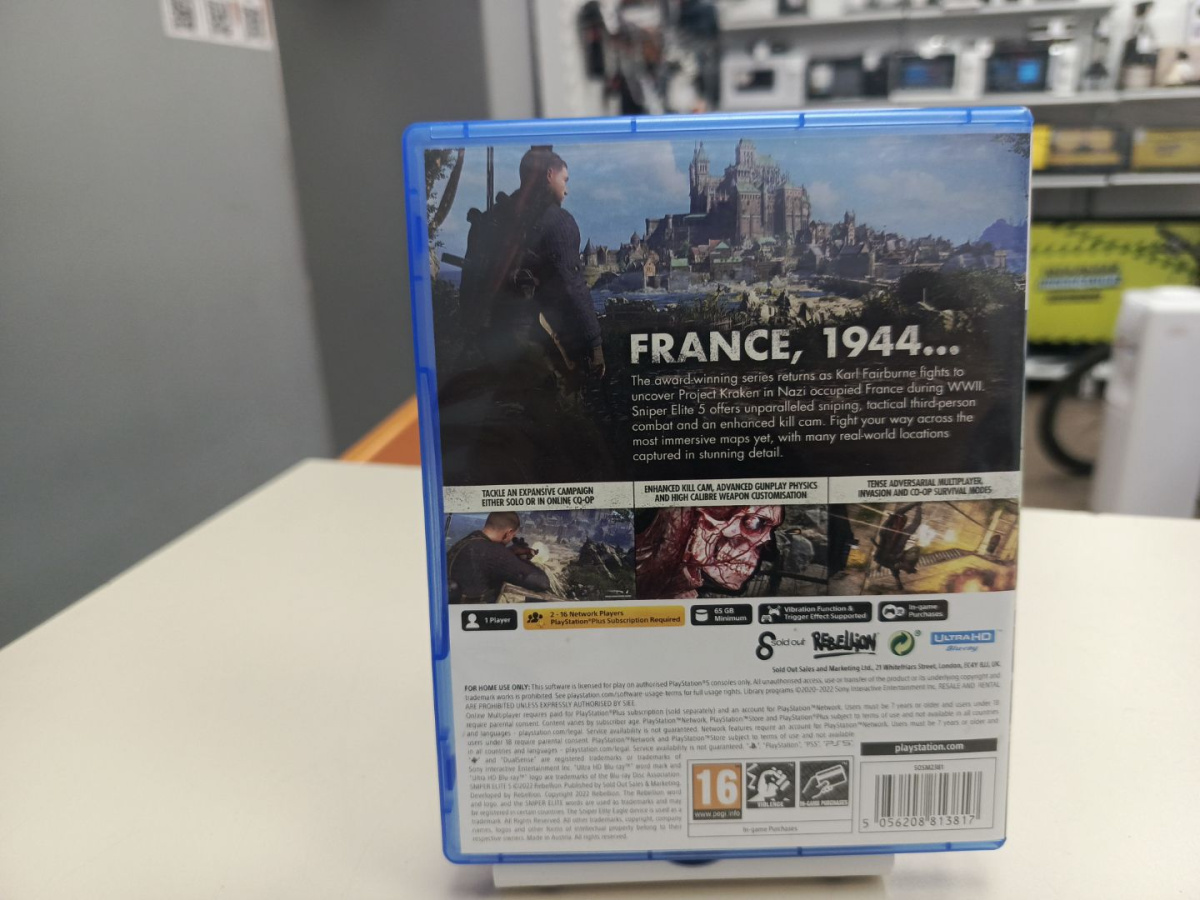 Игра Playstation 5 Sniper Elite 5