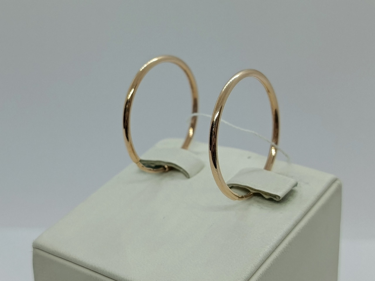 СЕРЬГИ КОНГО без камня (Au 585)