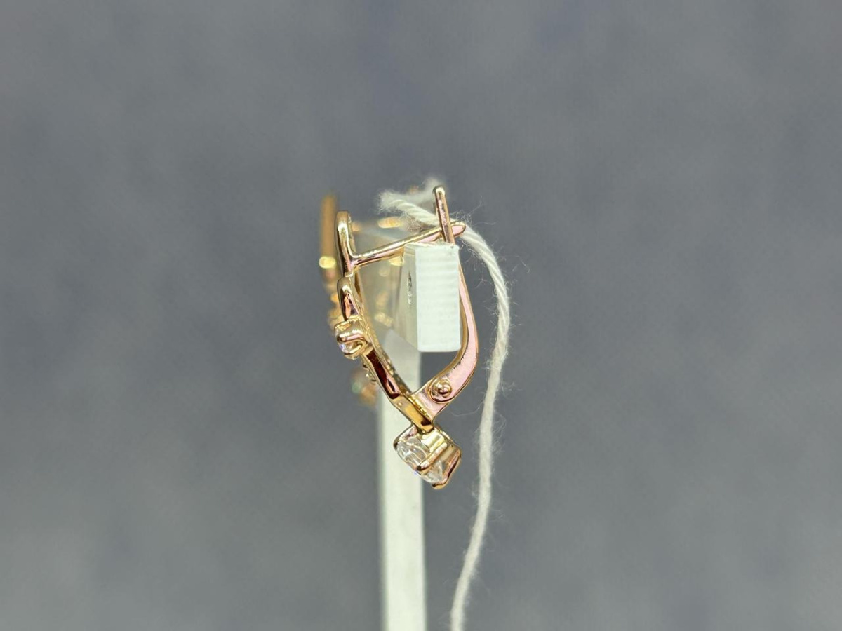 СКМИ585 СЕРЬГИ С КАМНЯМИ (Au 585)