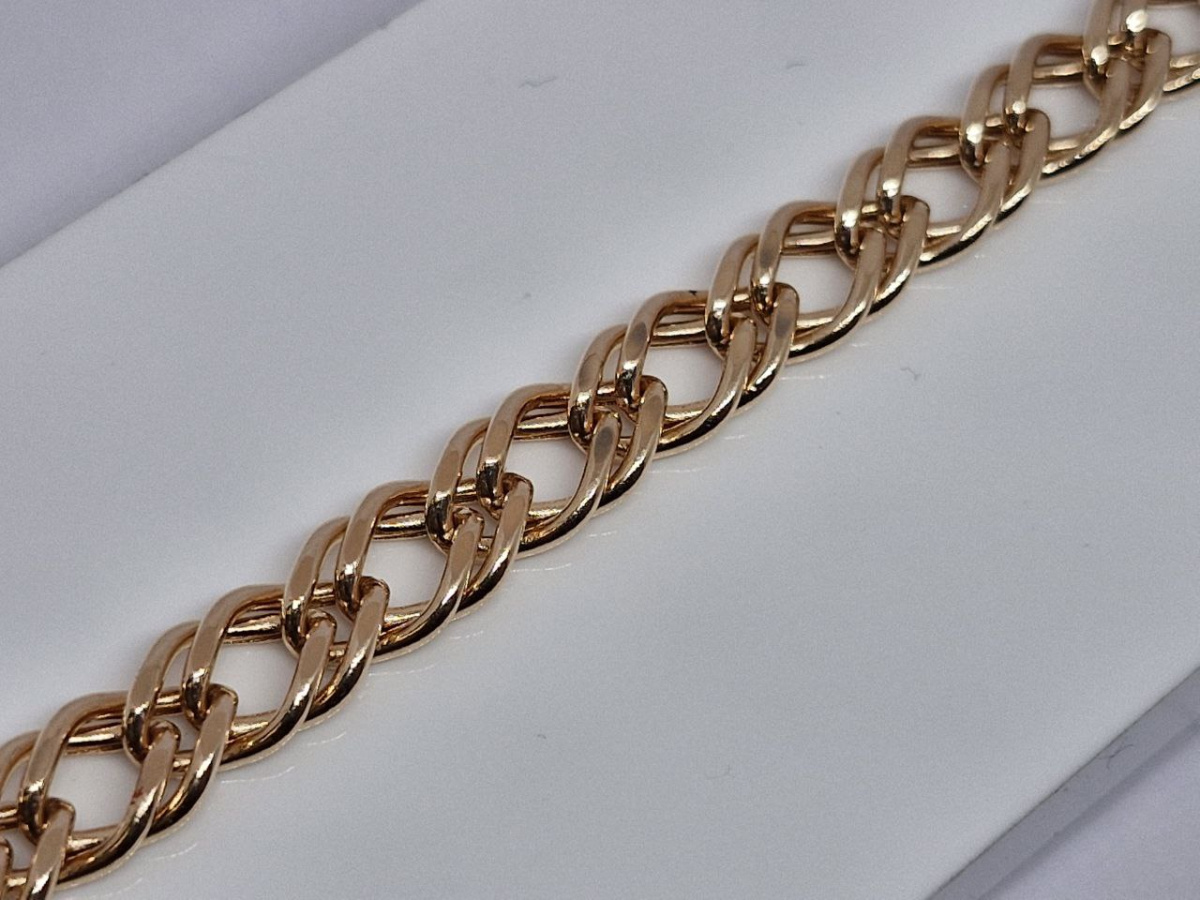 НБ 12-076ПГ БРАСЛЕТ ПУСТОТЕЛЫЙ (Au 585)