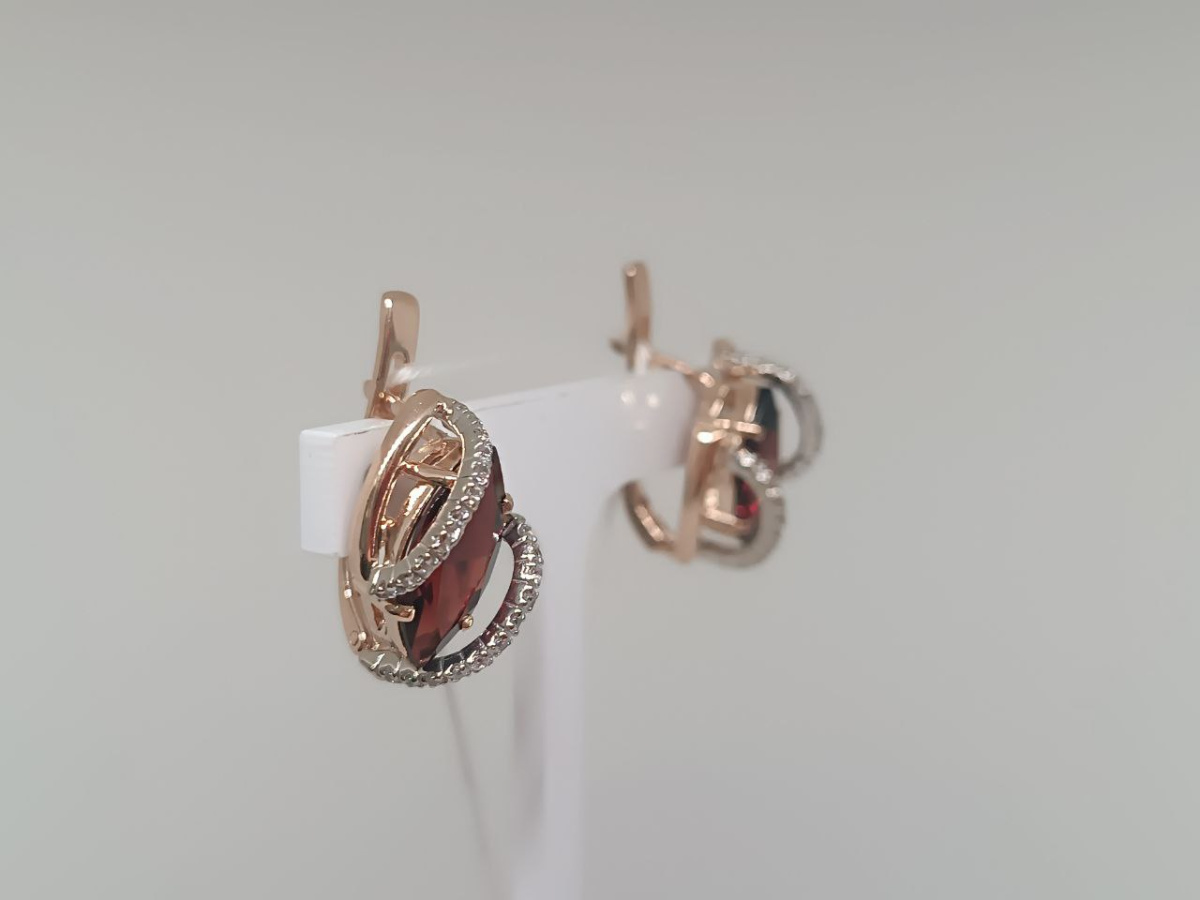 СЕРЬГИ С КАМНЯМИ (Au 585)