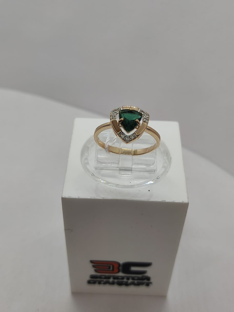 КОЛКМИ585 КОЛЬЦО С КАМНЯМИ (Au 585)