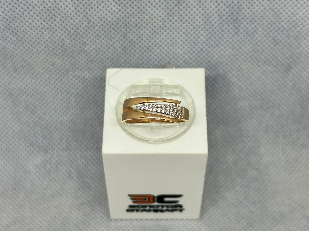 КОЛЬЦО С КАМНЯМИ (Au 585)