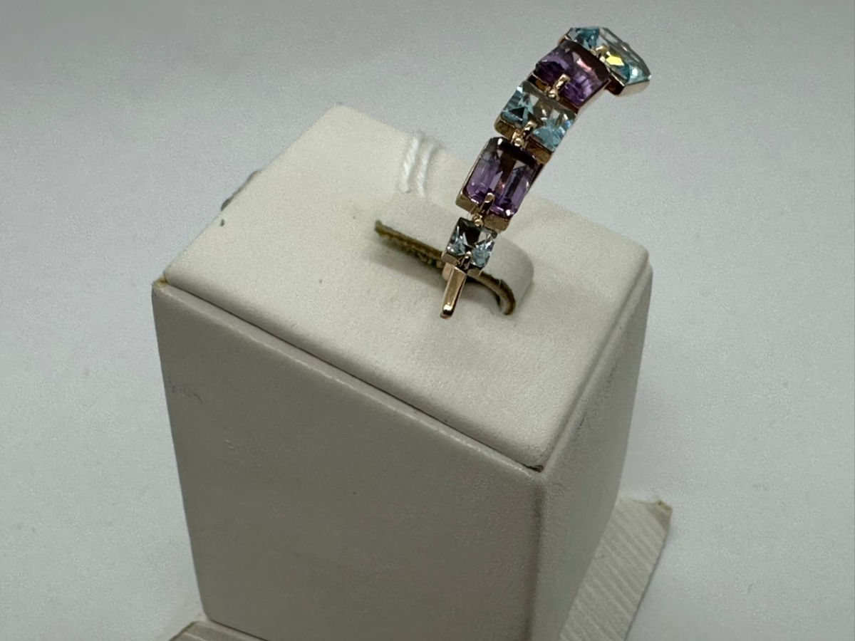 КОЛКМИ585 КОЛЬЦО С КАМНЯМИ (Au 585)