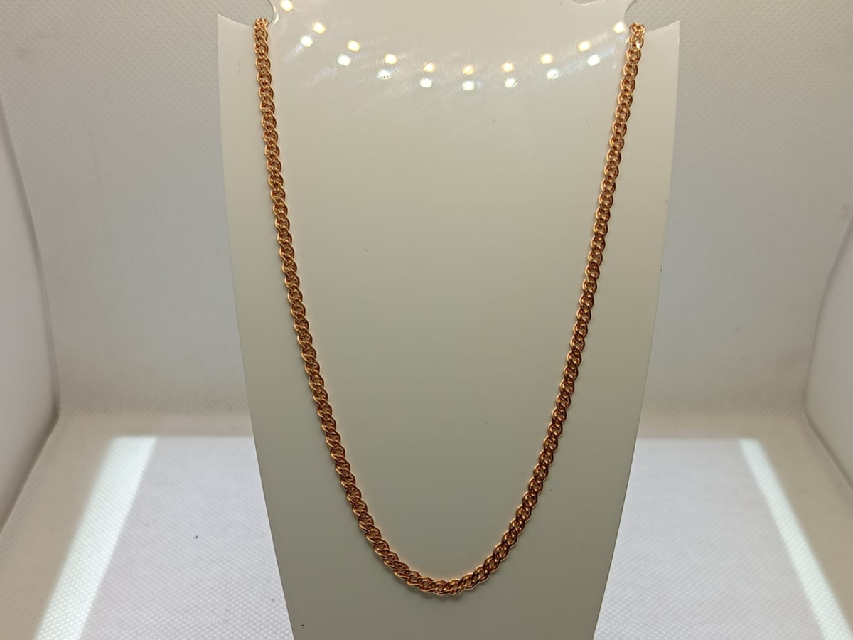 ЦЕПЬ ПУСТОТЕЛАЯ Ромб тройной (Au 585)