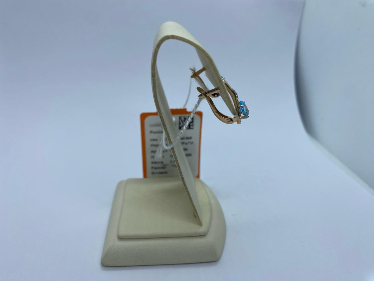 СКМИ585 СЕРЬГИ С КАМНЯМИ (Au 585)