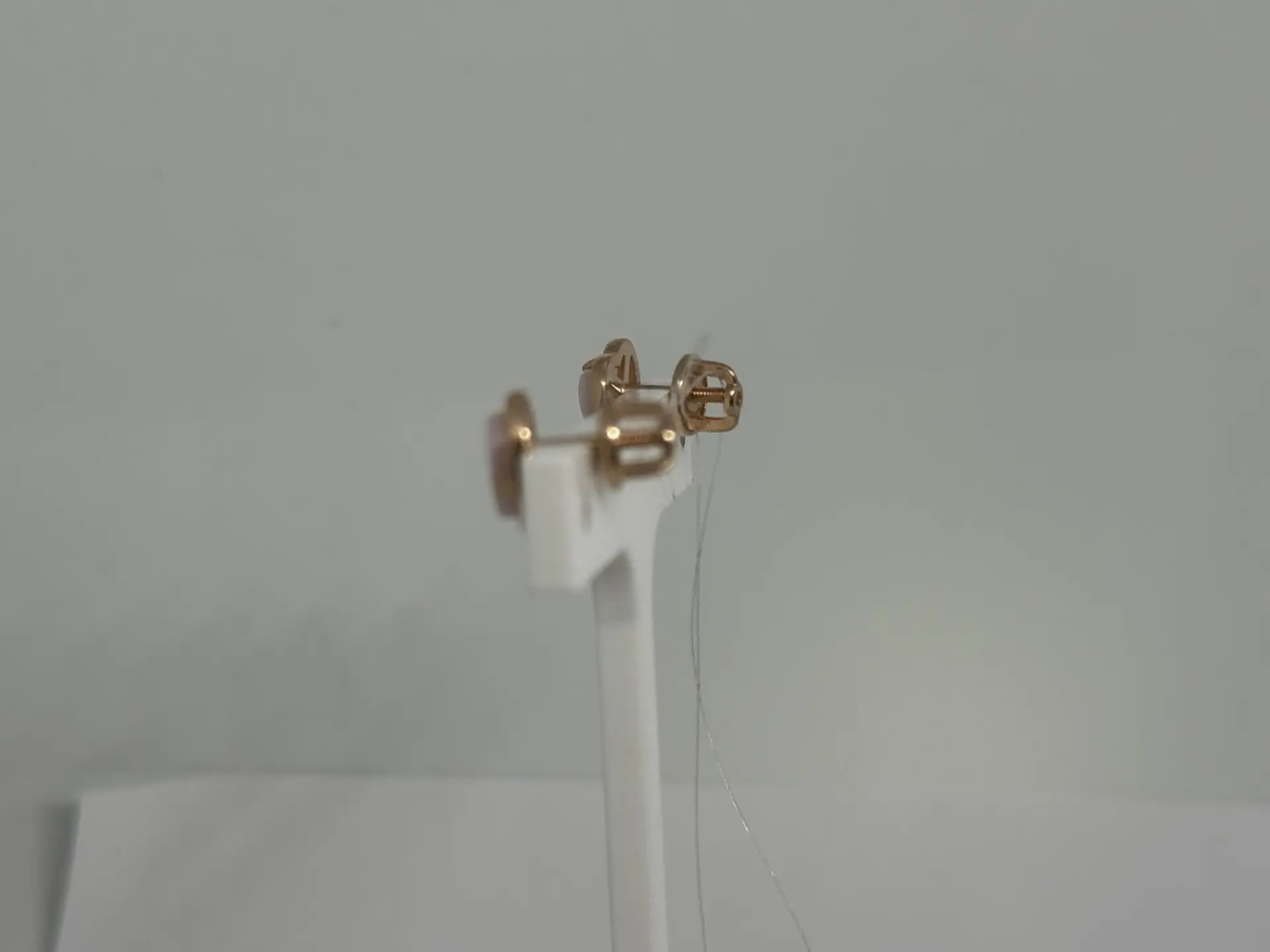 СЕРЬГИ ПУСЕТЫ с камнем (Au 585)